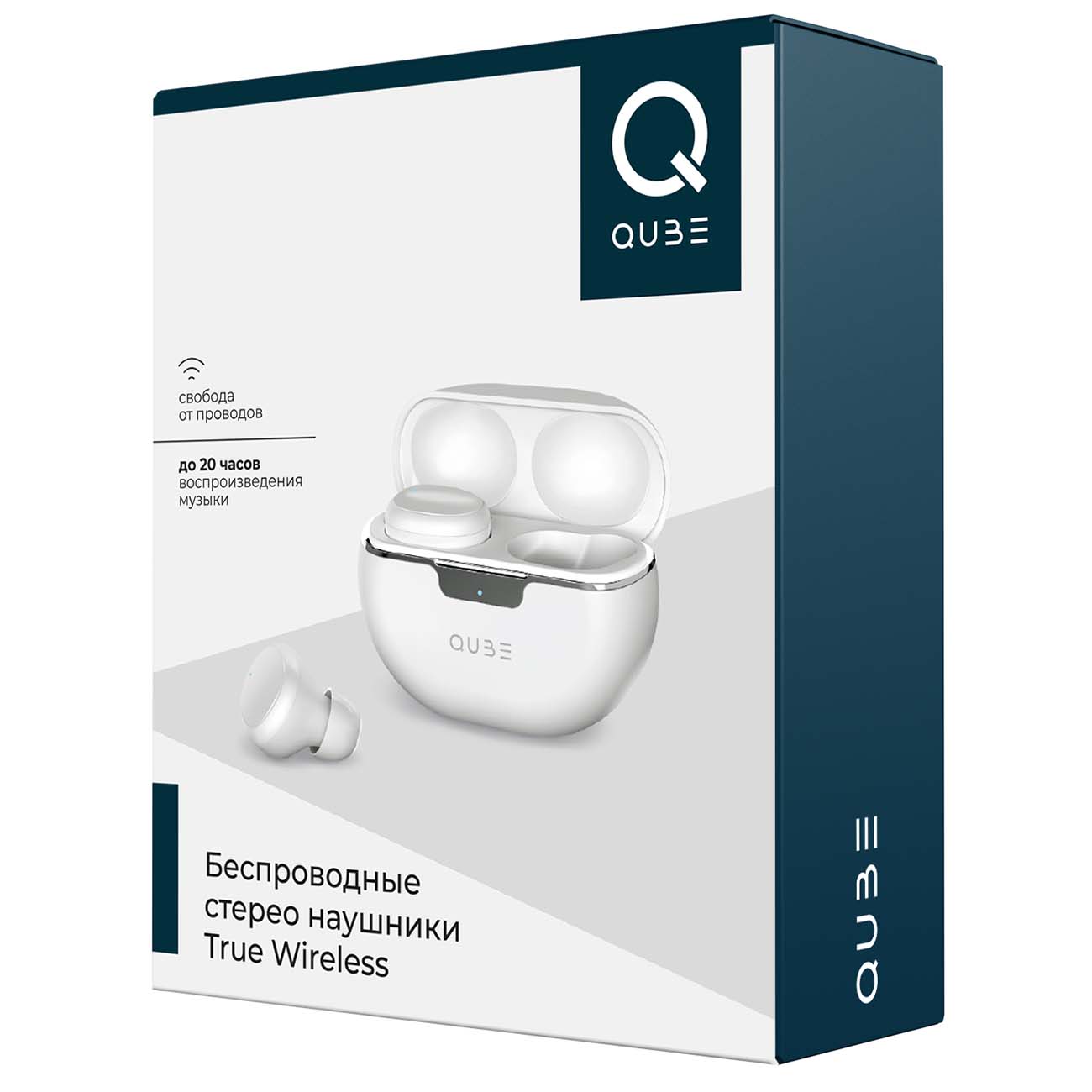 Наушники True Wireless QUB QTWS8WHT