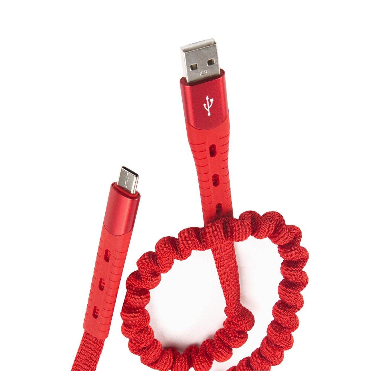 Кабель USB Type-C Hoco U78 Cotton treasure красный фото