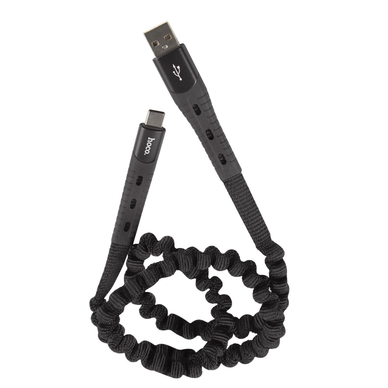 Кабель USB Type-C Hoco U78 Cotton treasure черный