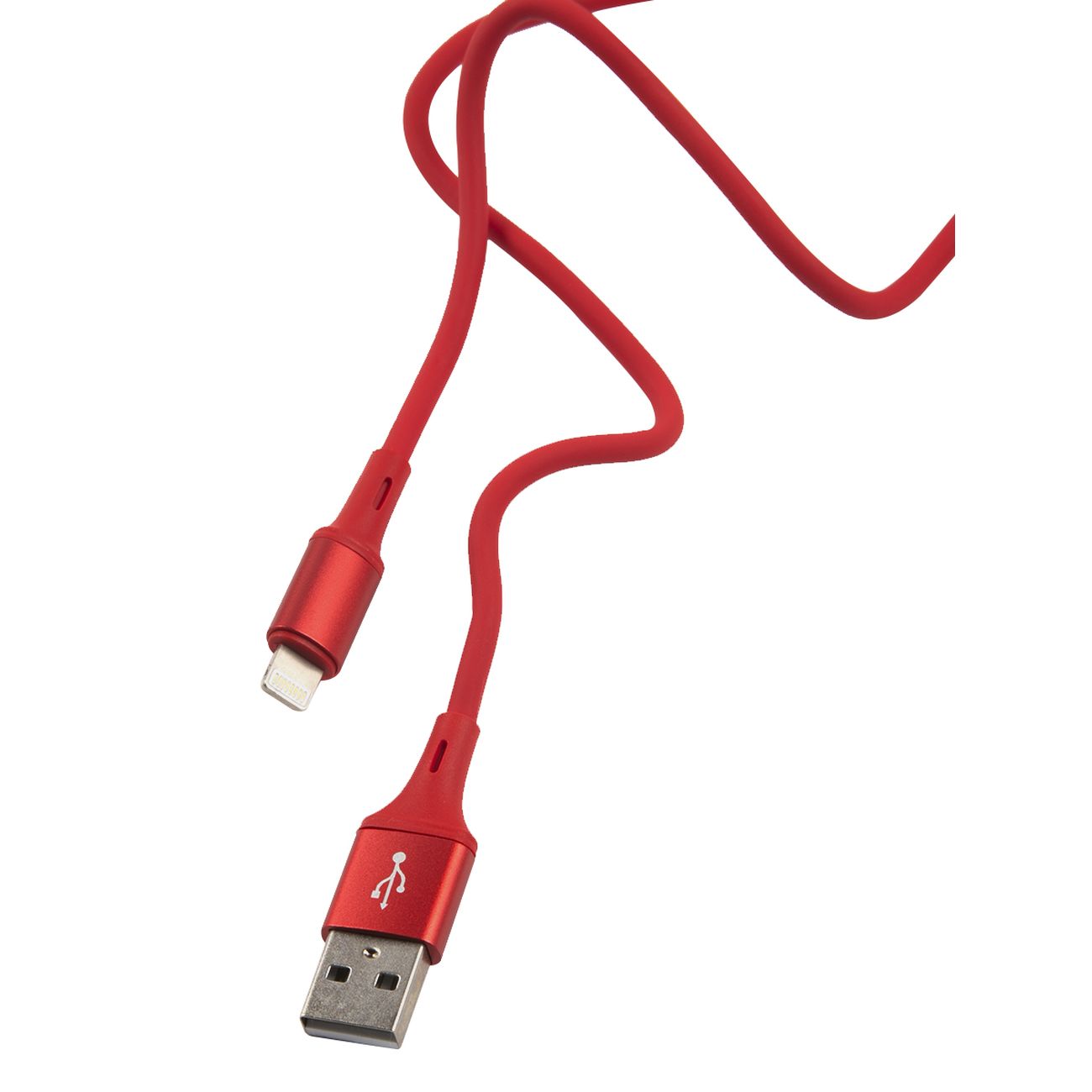 Кабель Borofone BU24 Cool Silicone красный фото