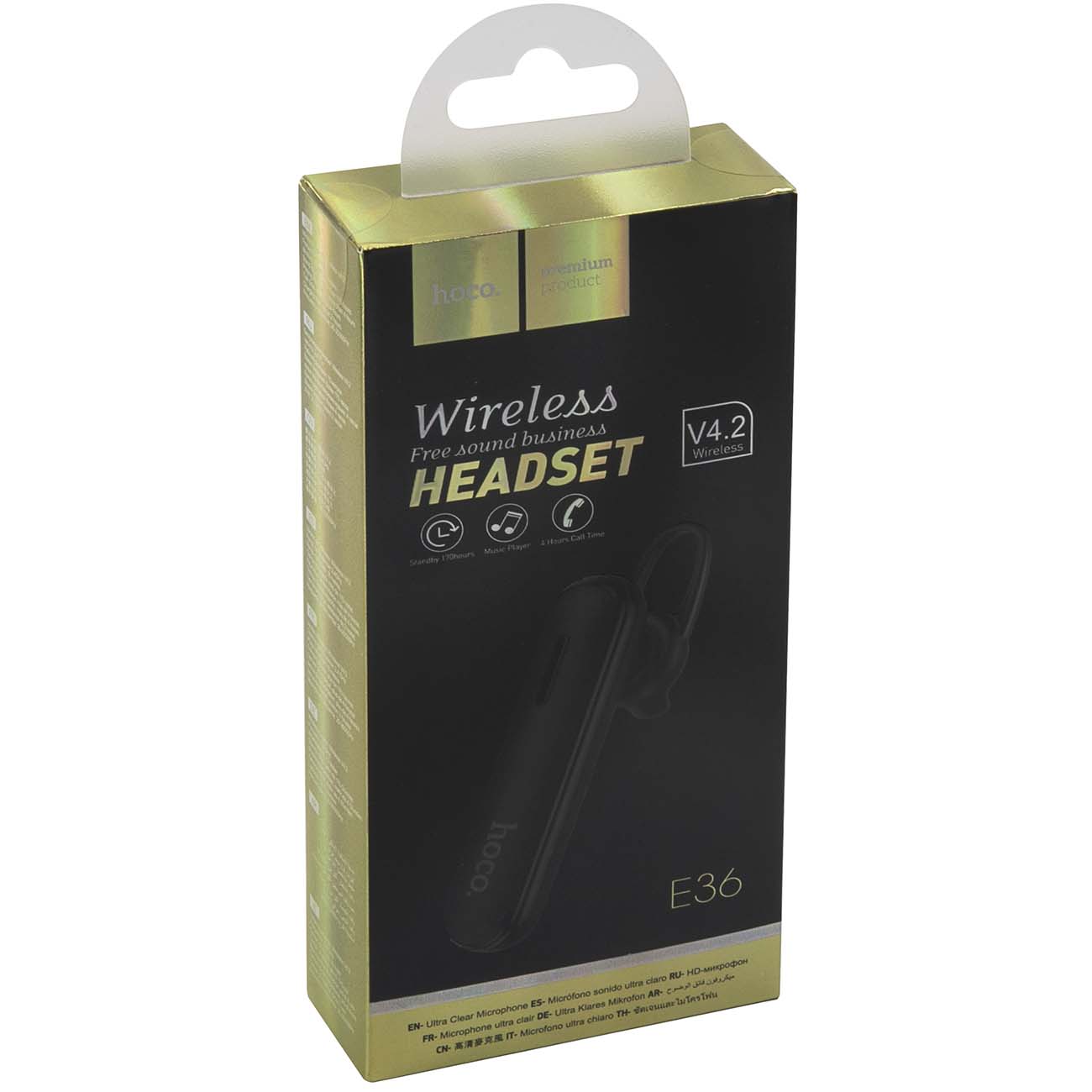 Гарнитура Bluetooth для смартфона Hoco E36 Free Sound черные