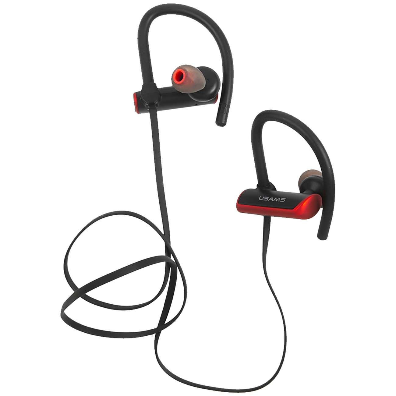 Наушники Bluetooth Usams S4 черно-красные (BGYDEJ02) фото