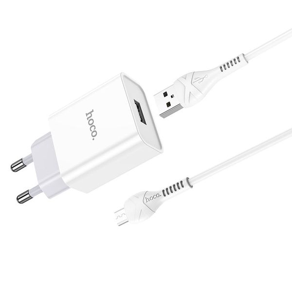Сетевое зарядное устройство USB Hoco C81A Asombroso белый фото