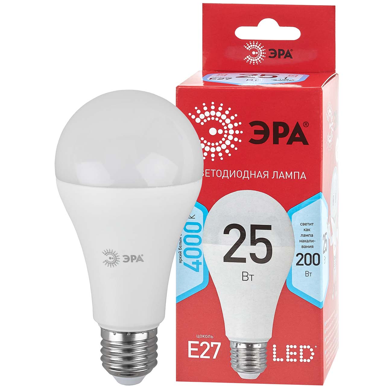 Лампа ЭРА LED A65-25W-840-E27 R