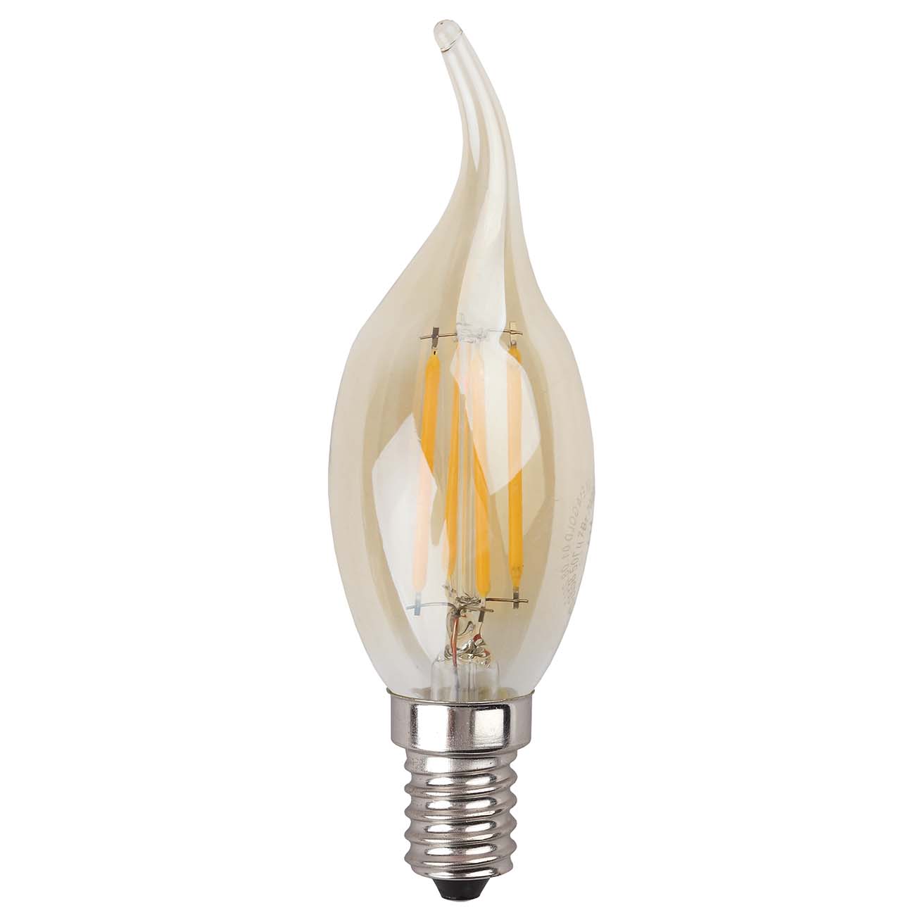 Лампа ЭРА F-LED BXS-7W-827-E14 gold