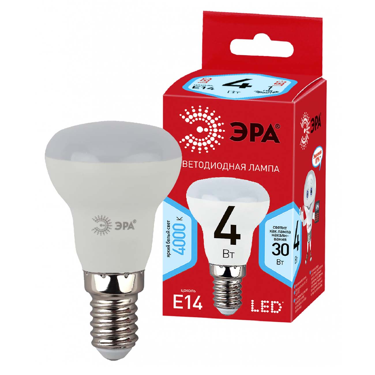 Лампа ЭРА ECO LED R39-4W-840-E14 фото