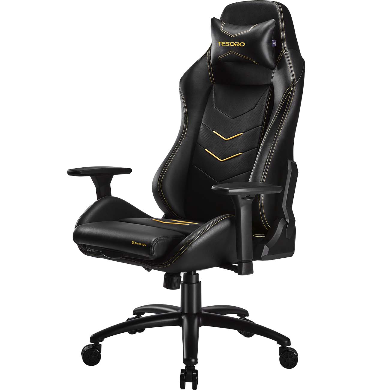 Кресло компьютерное игровое Tesoro Alphaeon S3 Yellow (TS-F720)