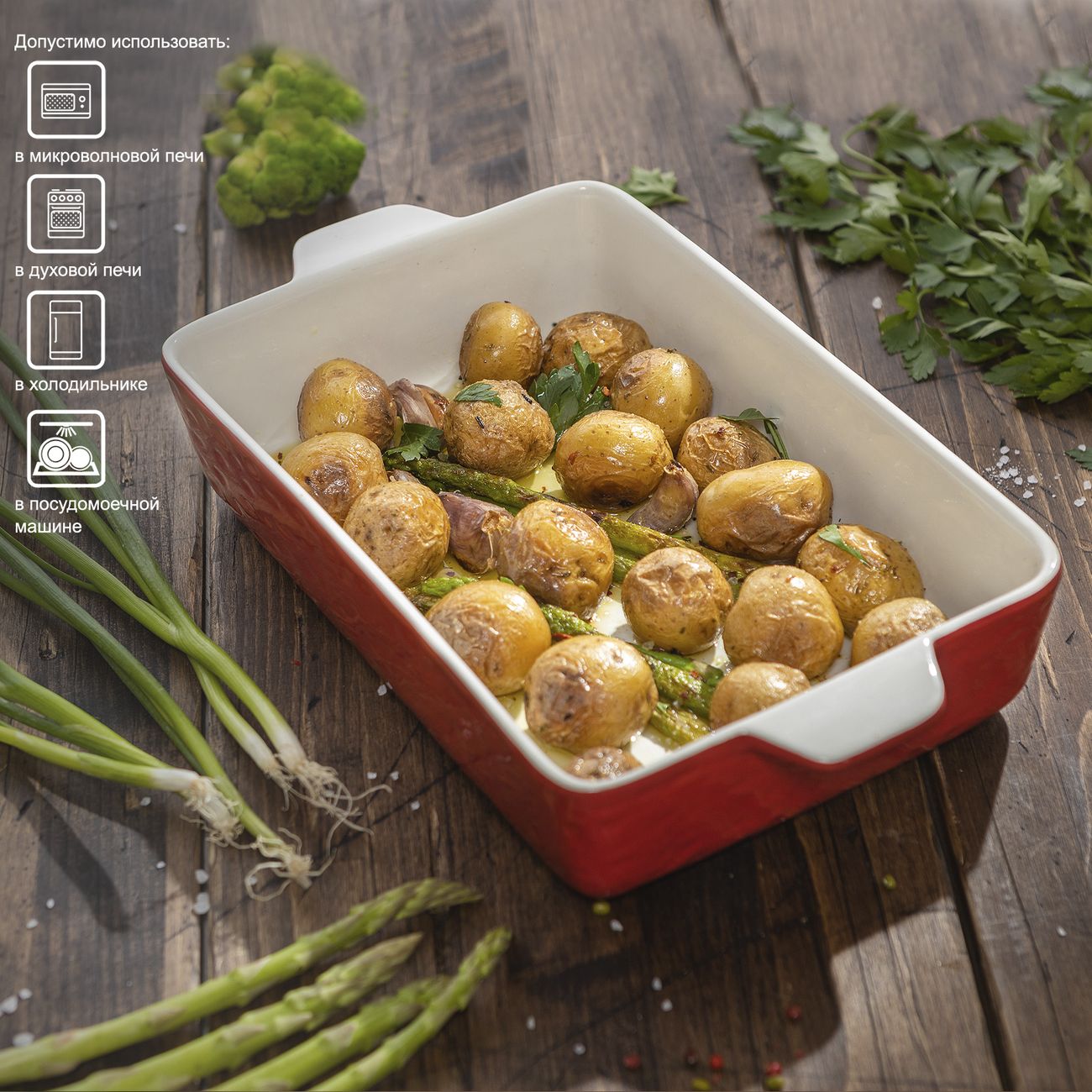 Форма для выпекания (керамика) Inhouse Cucina IHCERR6