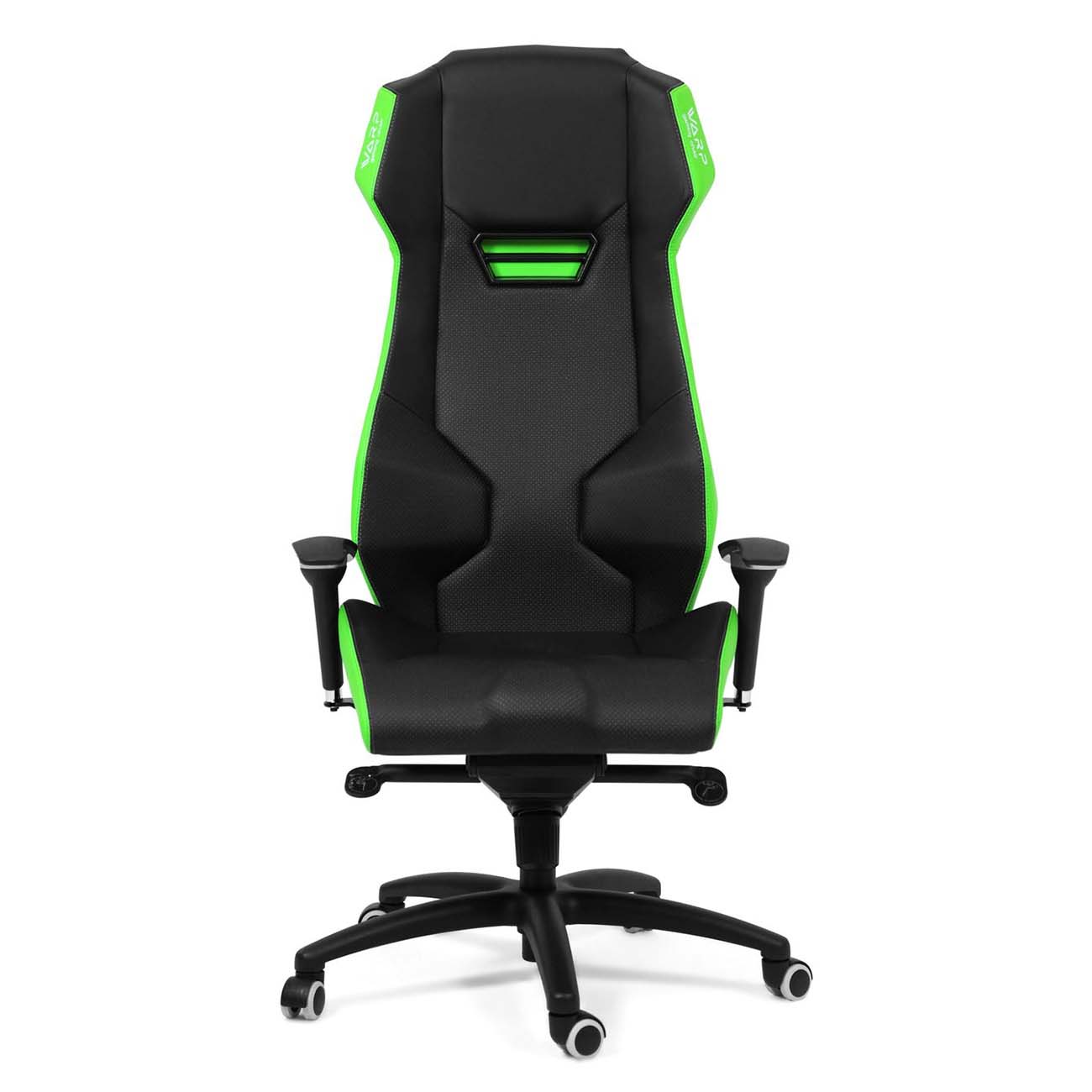 Кресло компьютерное игровое WARP Ze Black/Green (WZ-2GNE)