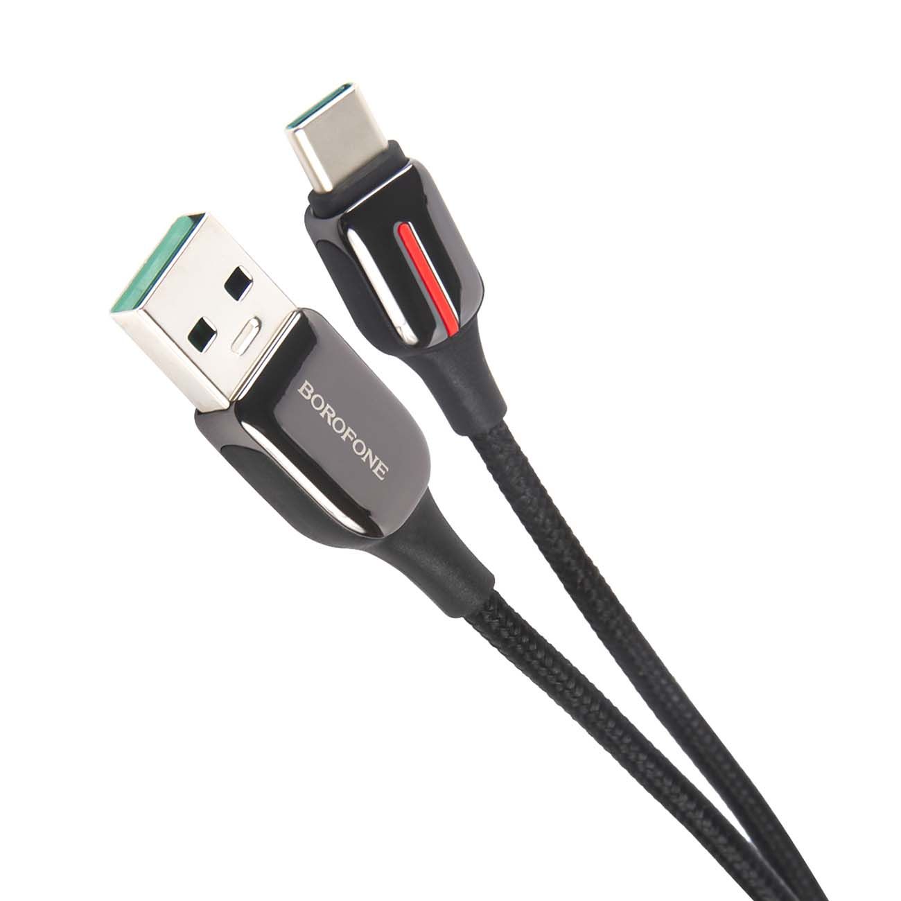 Кабель USB Type-C Borofone BU14&nbsp;Heroic 5A&nbsp;черный&nbsp;(17351) фото