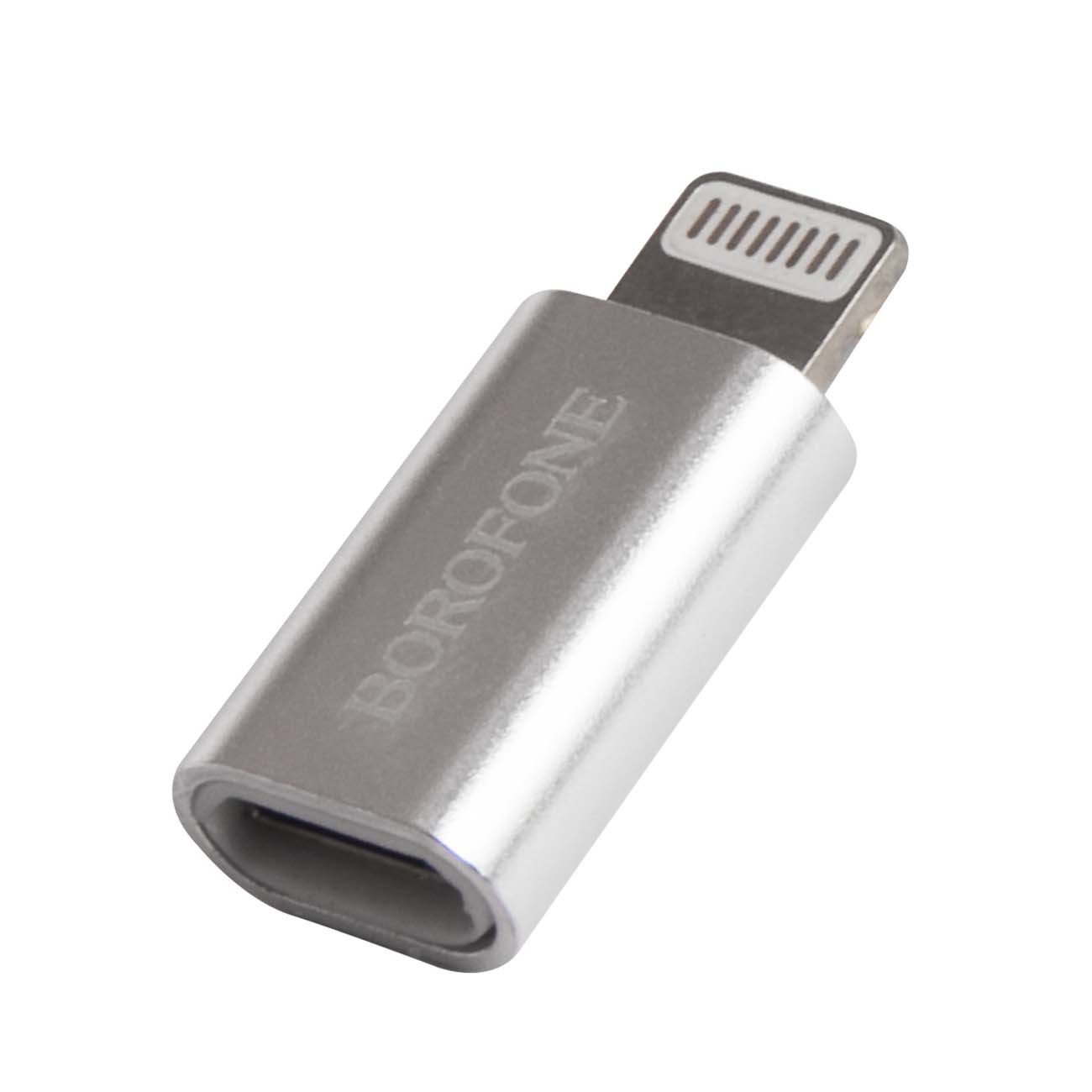 Переходник для iPod, iPhone, iPad Borofone BV5 серебристый&nbsp;(90342)
