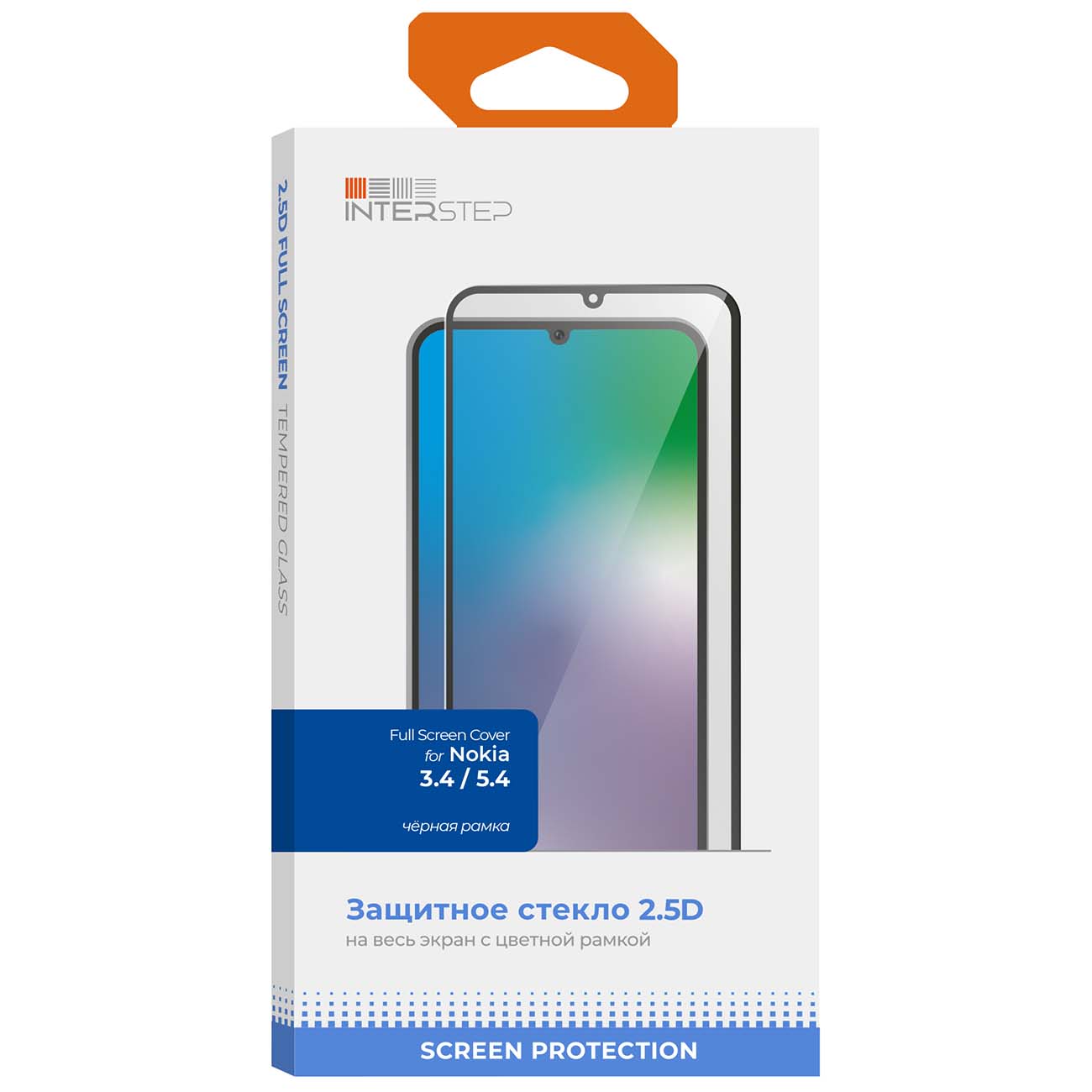 Защитное стекло InterStep Nokia 3.4/5.4 фото
