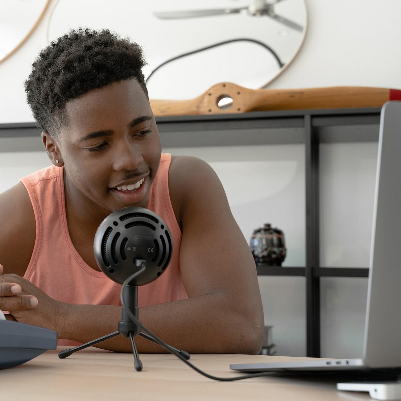 USB-микрофон для записи, трансляций и подкастинга Blue Snowball iCE Plug'n Play черный (988-000172)