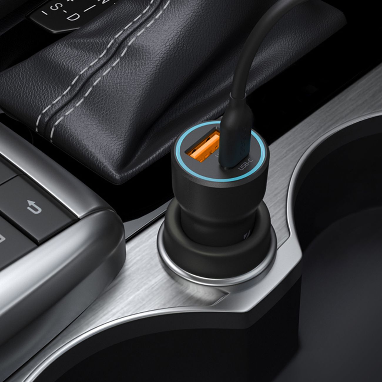 Автомобильное зарядное устройство для Apple Deppa PD 3.0/QC 3.0 20W + кабель 1.2м черный (11297)