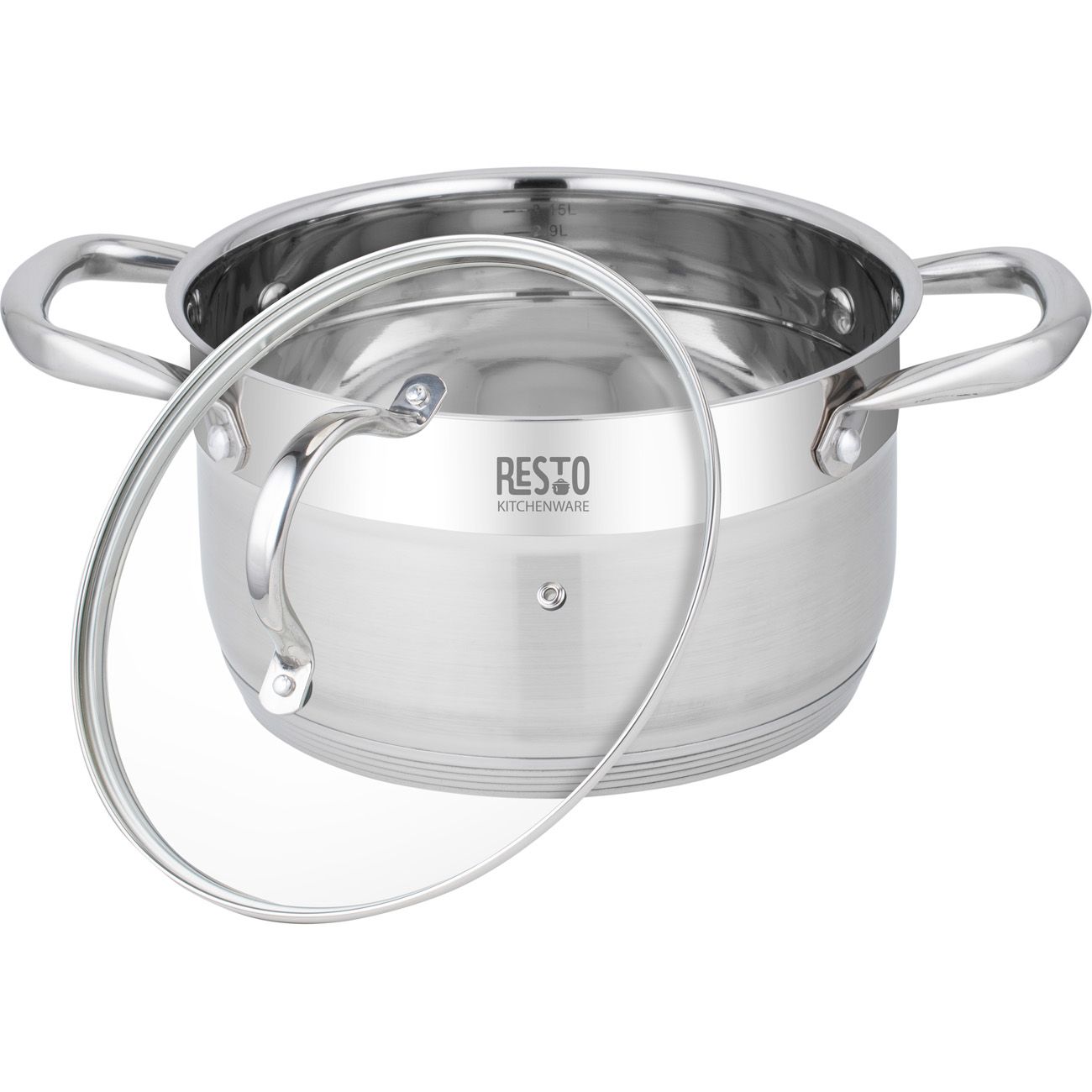 Кастрюля Resto с крышкой 3,6л (92104)
