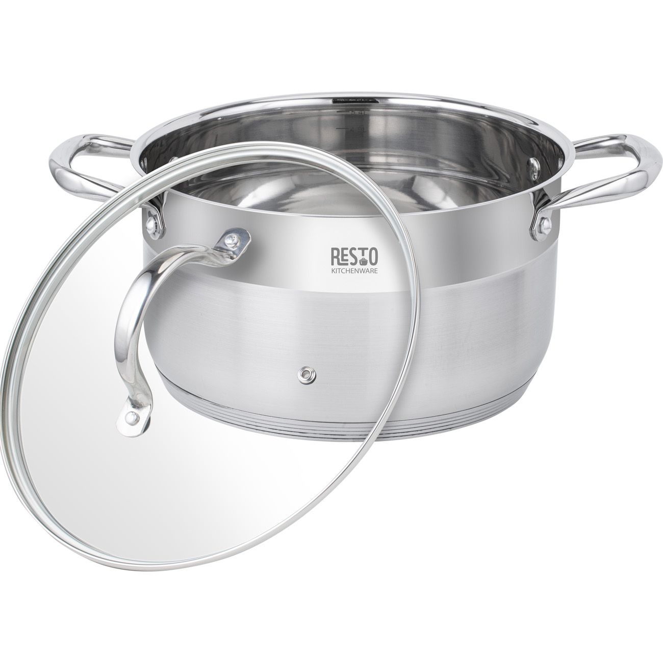 Кастрюля Resto с крышкой 6,2л (92105)