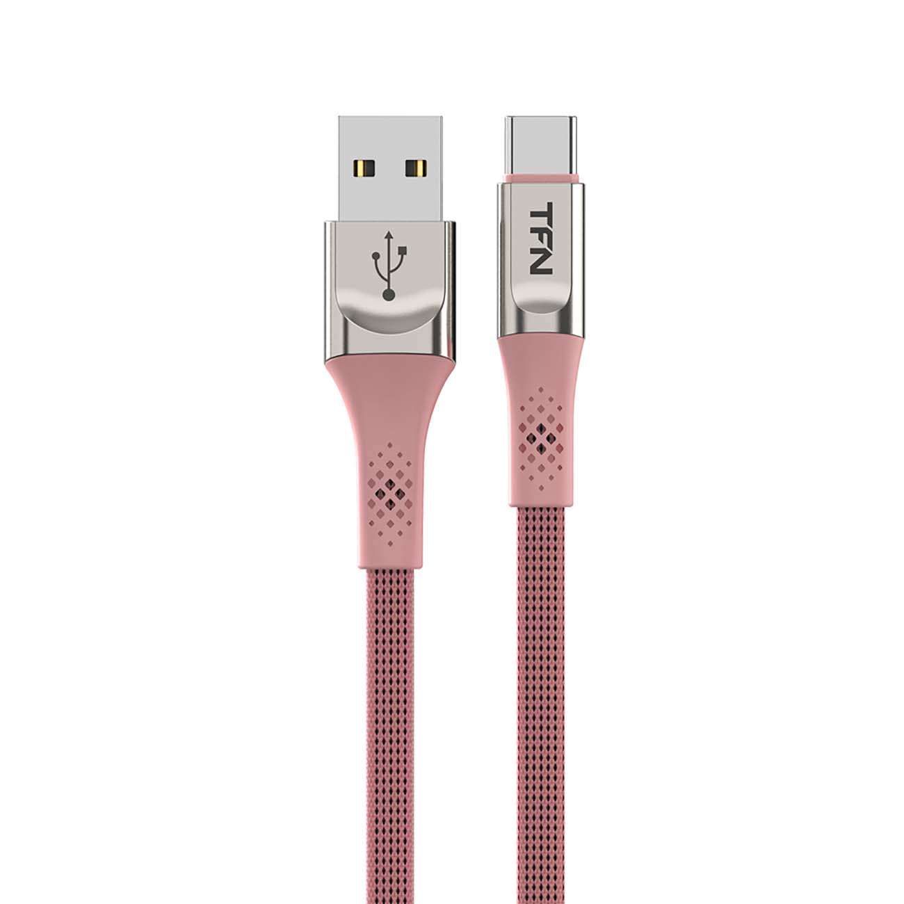 Кабель USB Type-C TFN 0.6m Zinc плоский rose (TFN-CZNUSBC06MRO) фото
