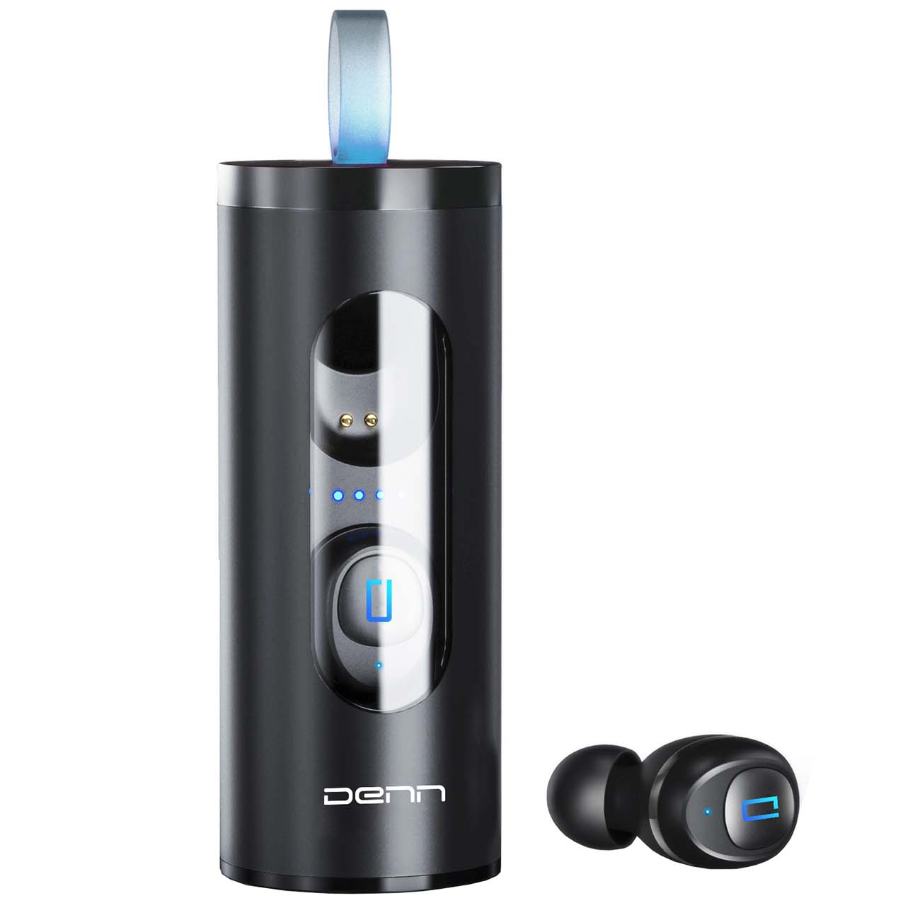 Наушники True Wireless Denn TWS One Black фото