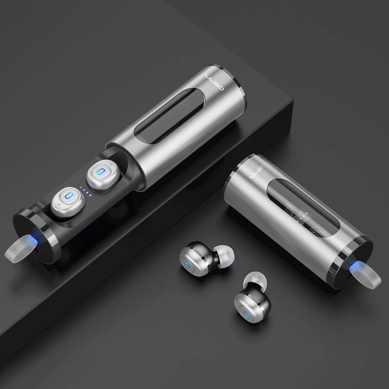 Наушники True Wireless Denn TWS One серебристый