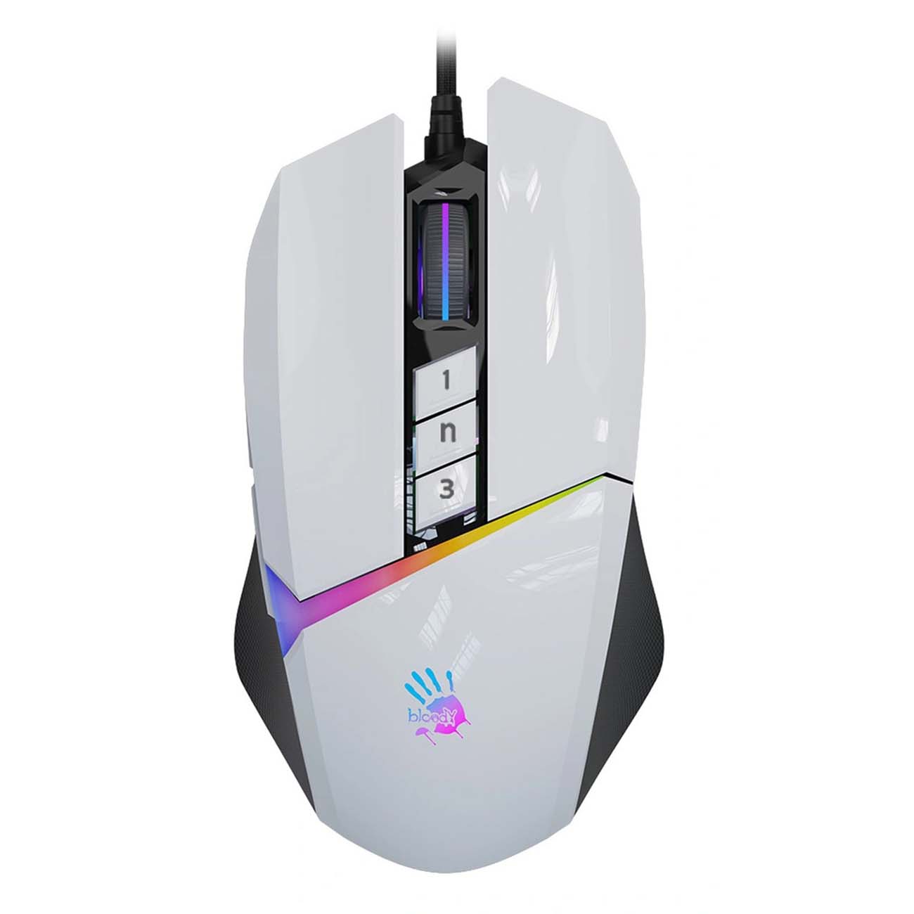 Игровая мышь A4Tech Bloody W60 Max белый