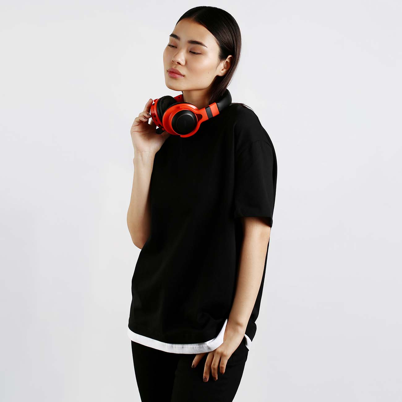 Наушники накладные Bluetooth Rombica MySound BH-15 оранжевый