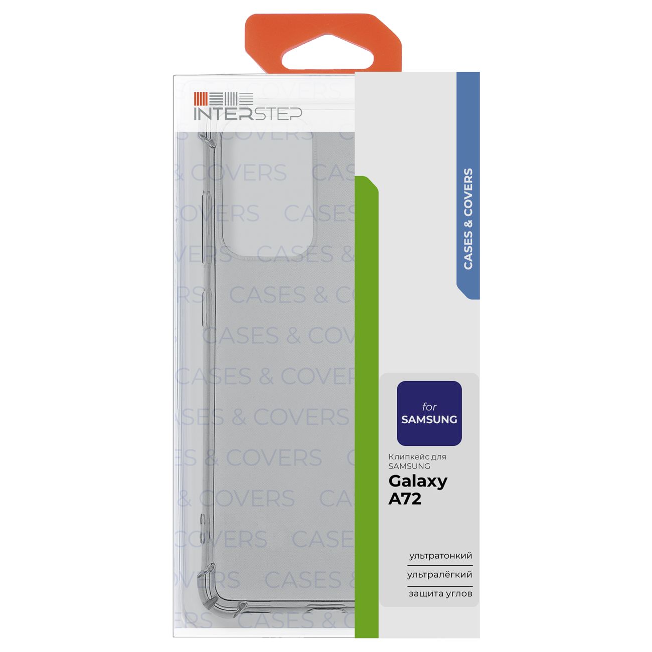 Чехол InterStep SLENDER SHOCK Galaxy A72 Прозрачный