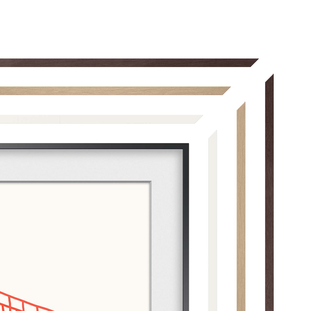 Фирменная рамка для ТВ Samsung Frame 43'' коричневый модерн (VG-SCFA43BWB)