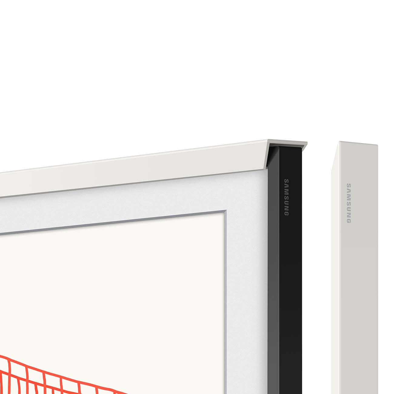 Фирменная рамка для ТВ Samsung Frame 55'' белый классика (VG-SCFA55WTC)