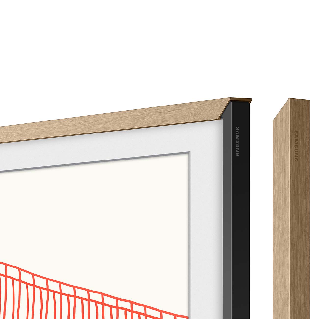 Фирменная рамка для ТВ Samsung The Frame 65'' древесный модерн (VG-SCFA65TKB)
