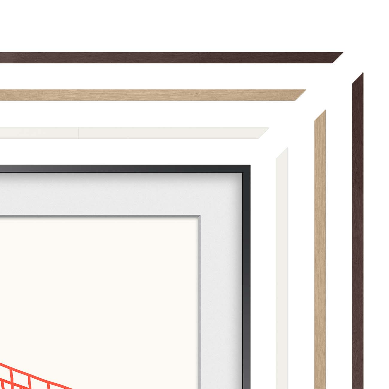 Фирменная рамка для ТВ Samsung The Frame 65'' древесный модерн (VG-SCFA65TKB)