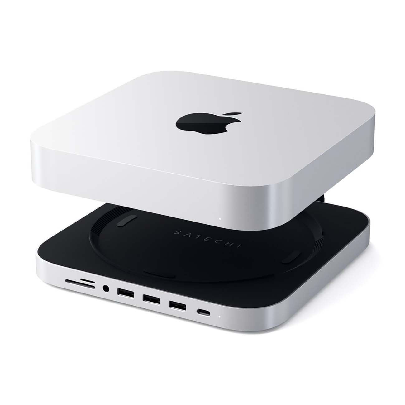 Подставка-Хаб Satechi Stand & Hub Mac Mini Silver (ST-ABHFS)