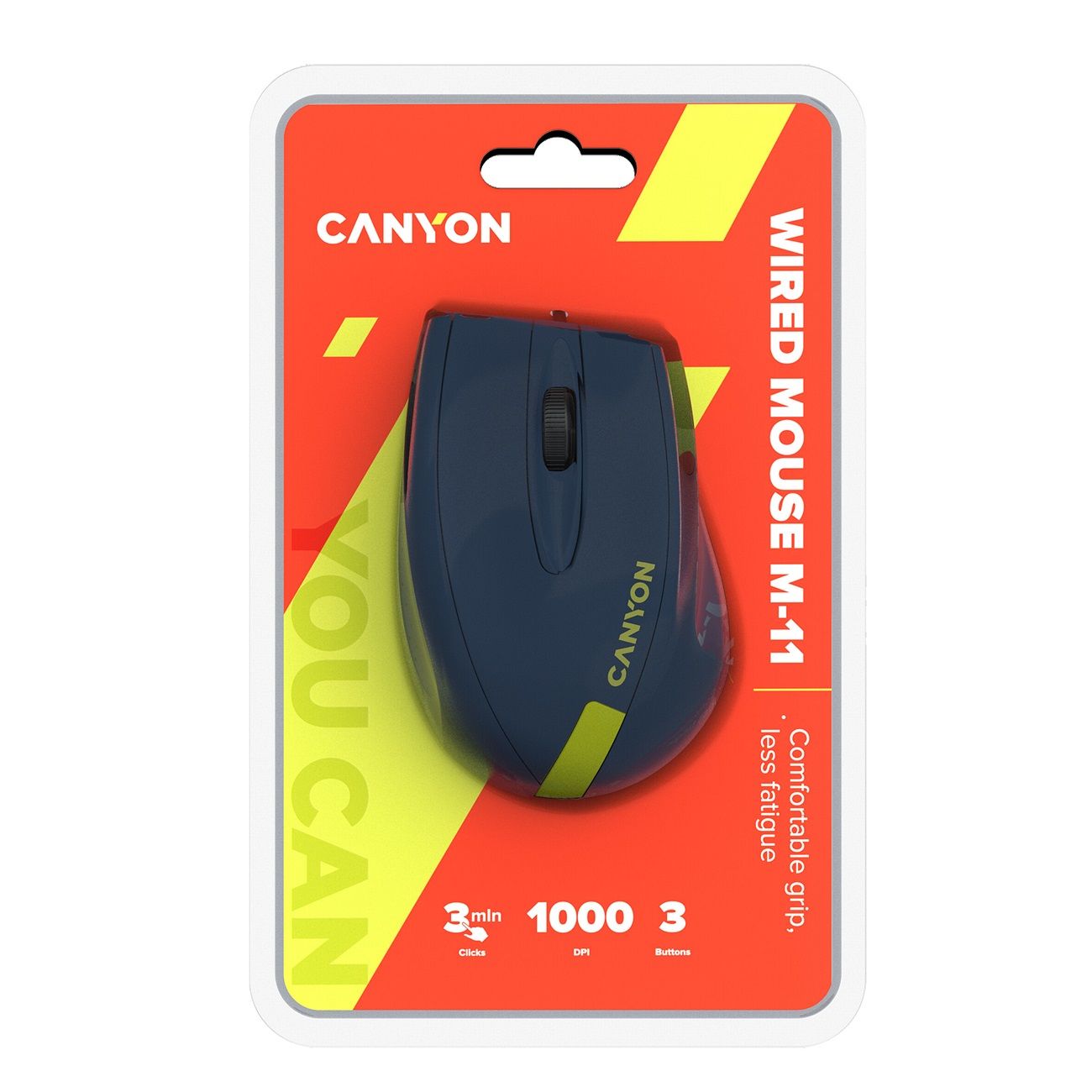 Мышь проводная Canyon CNE-CMS11BY