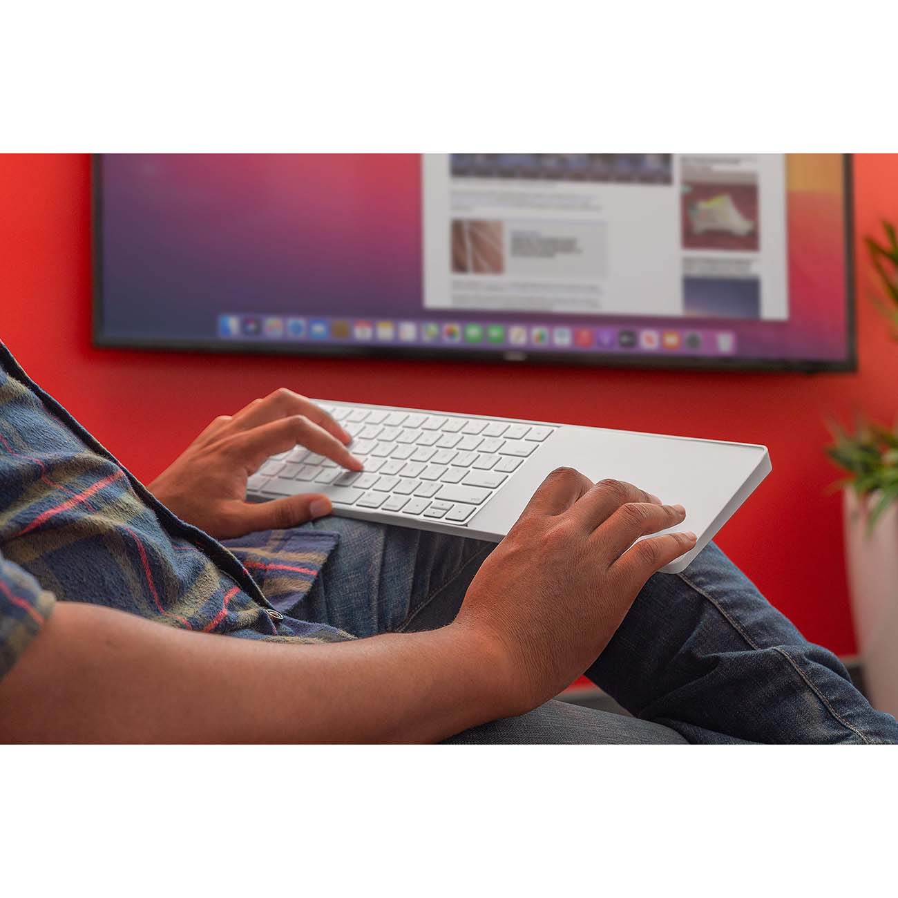 Подставка для клавиатуры и трекпада Twelve South MagicBridge Extended White (12-2024)