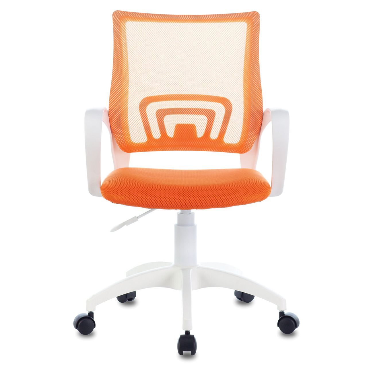 Кресло компьютерное Brabix Fly MG-396W оранжевое TW-38-3/TW-96-1