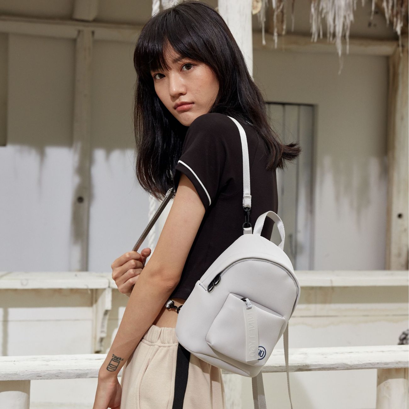 Рюкзак Xiaomi Ninetygo NEOP.MINI multi-purpose серый (90BBPXX2012W-GREY)