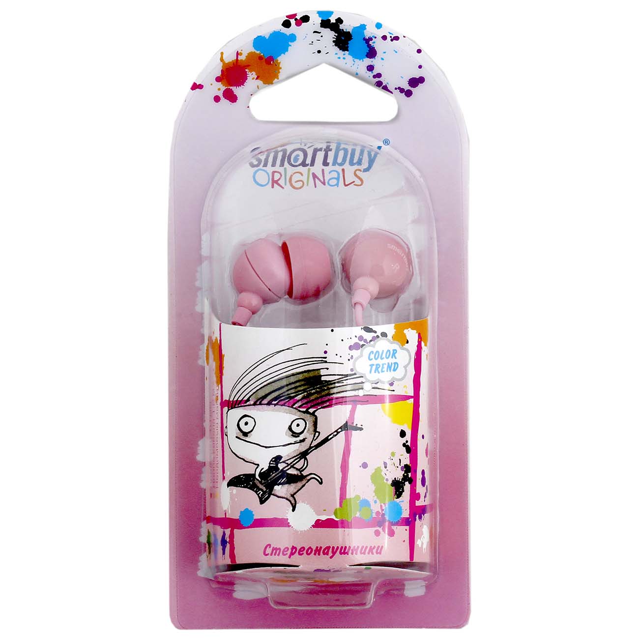 Наушники внутриканальные Smartbuy COLOR TREND Pink (SBE-3100)
