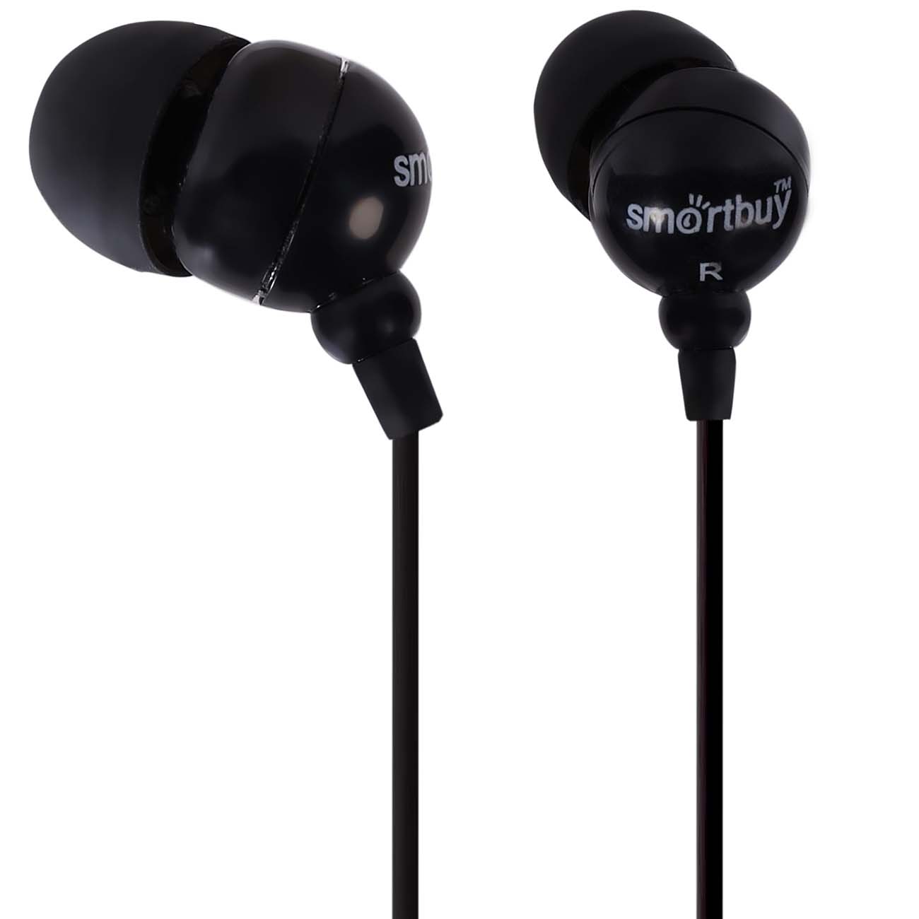 Наушники внутриканальные Smartbuy COLOR TREND Black (SBE-1100)