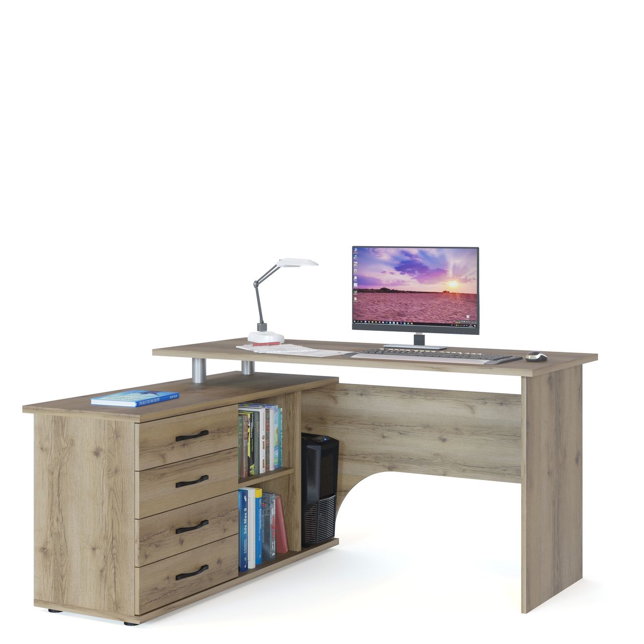 Стол компьютерный Сокол Меб.фабрика КСТ-109Л Дуб делано