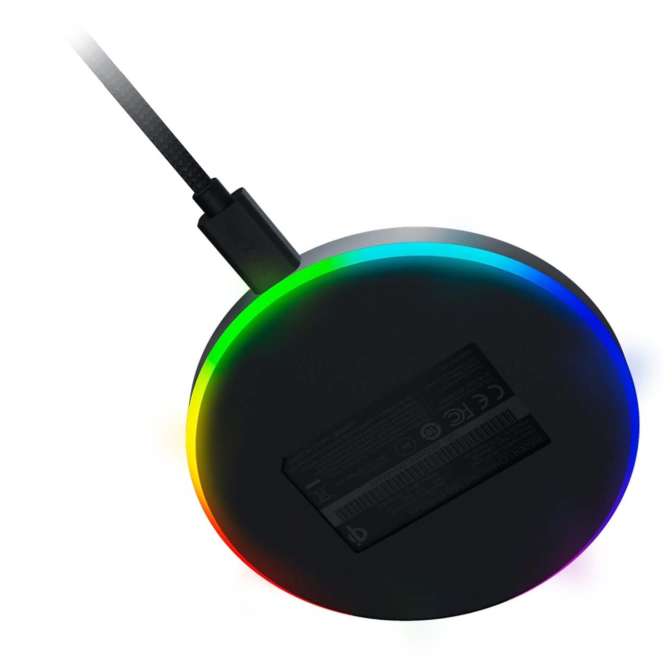 Беспроводное зарядное устройство Razer Chroma Charging Pad 10W (RC21-01600100-R371)