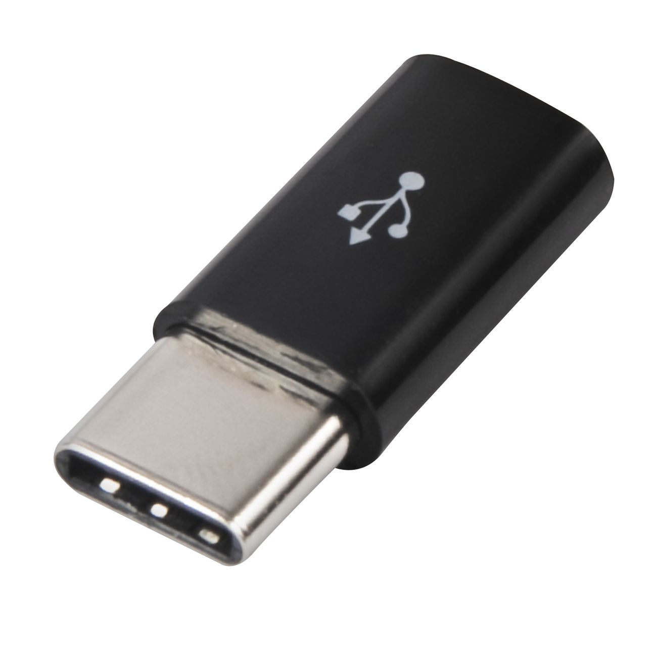 Переходник Red Line Micro USB-Type-C пластик, черный
