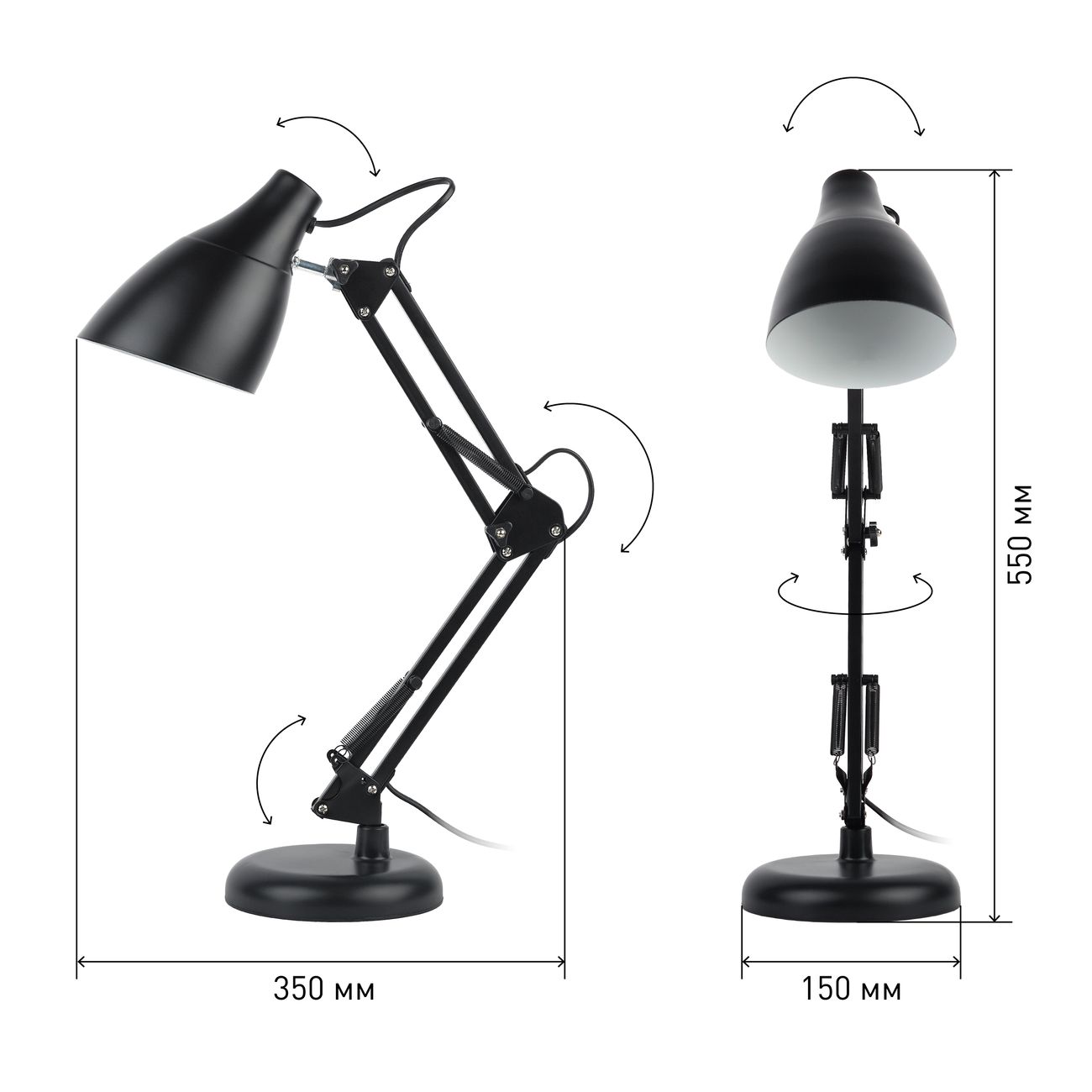 Светильник LED ЭРА N-123-Е27-40W-BK