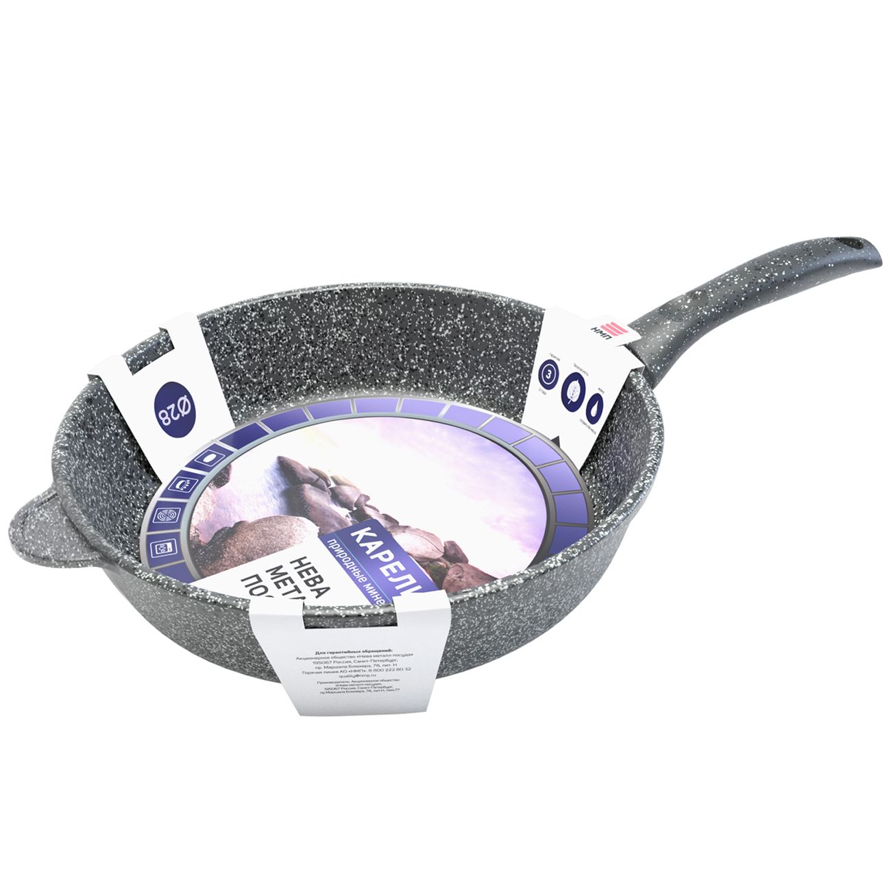 Сковорода НМП Карелия 28см(2328)