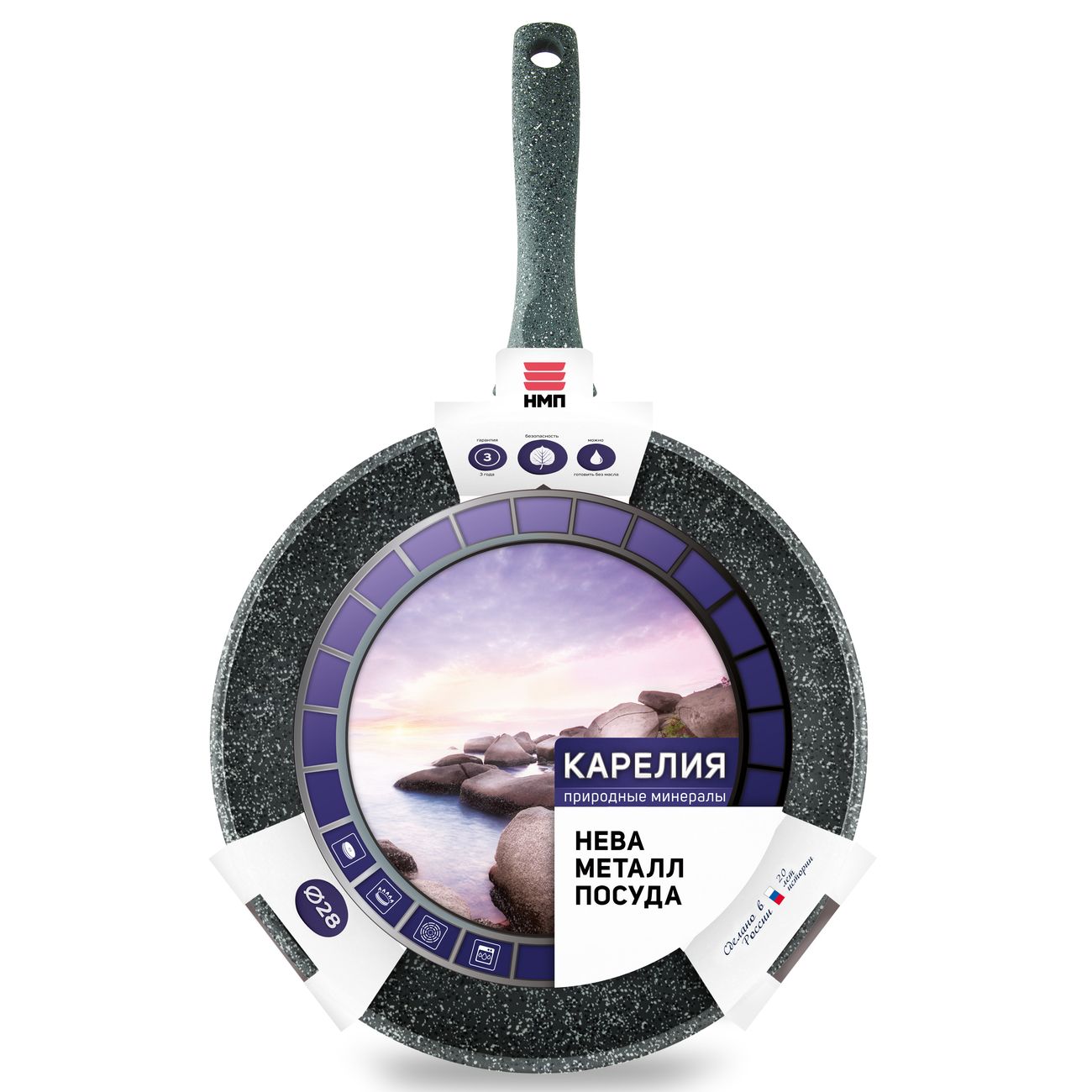 Сковорода НМП Карелия 28см(2328)