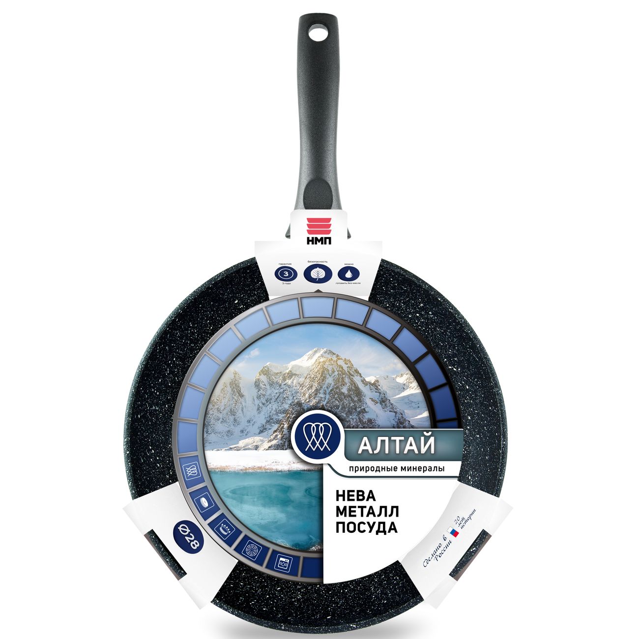 Сковорода НМП 28см (НМП27128I)
