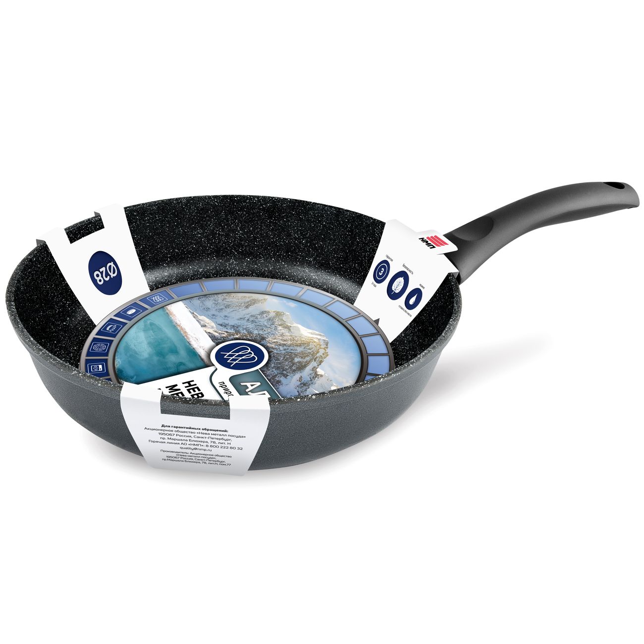 Сковорода НМП 28см (НМП27128I)