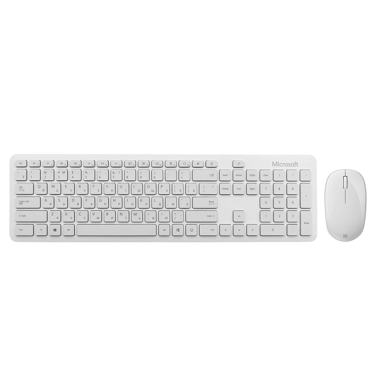 Комплект клавиатура+мышь Microsoft Bluetooth Desktop Gray (QHG-00041)