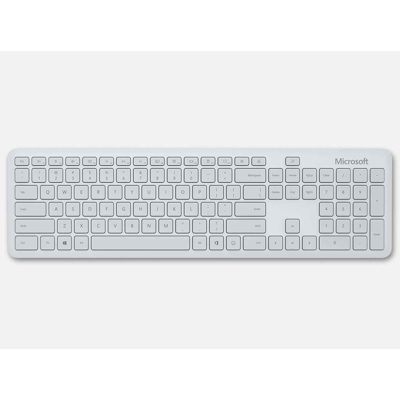 Комплект клавиатура+мышь Microsoft Bluetooth Desktop Gray (QHG-00041)