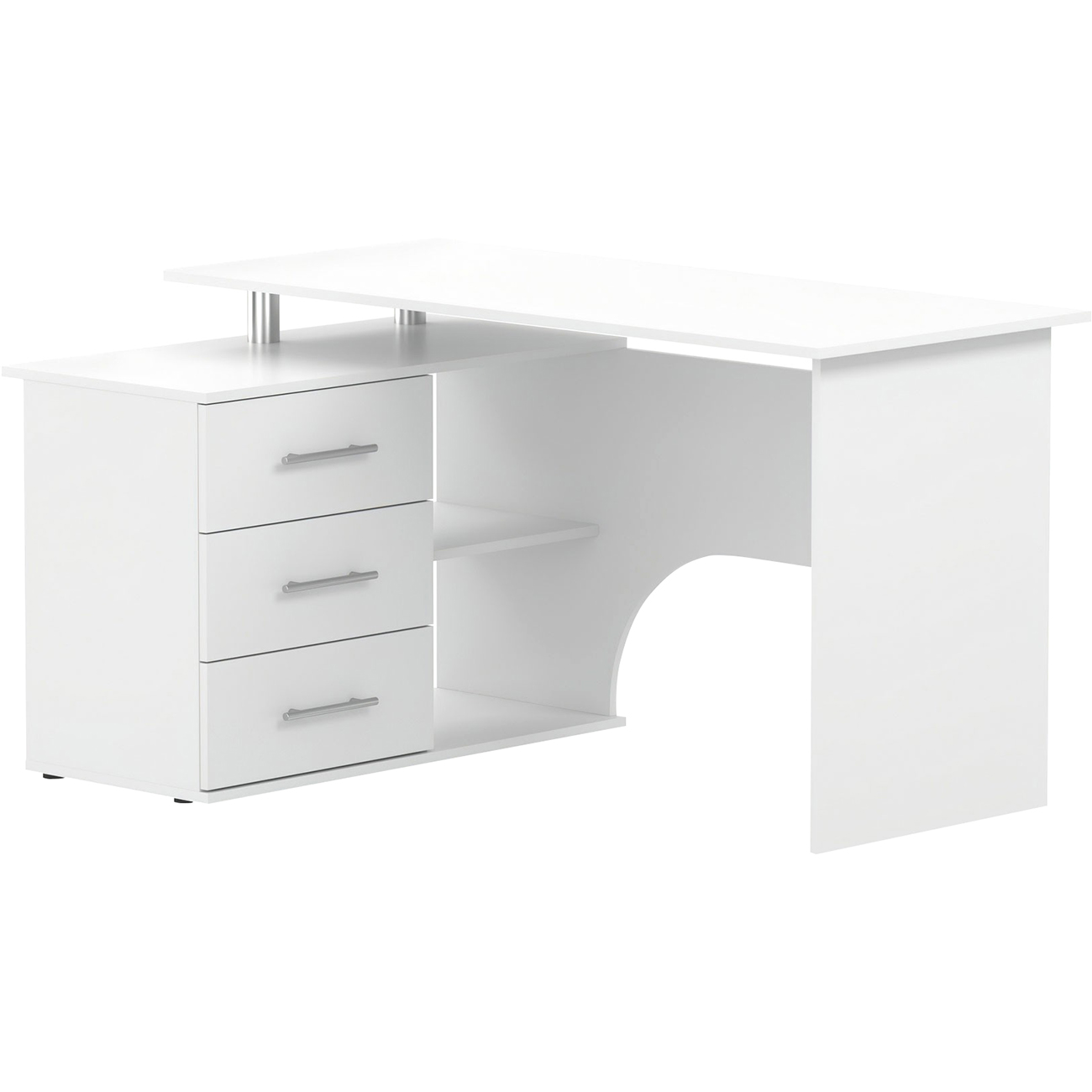 Стол компьютерный Сокол Меб.фабрика КСТ-09 левый белый