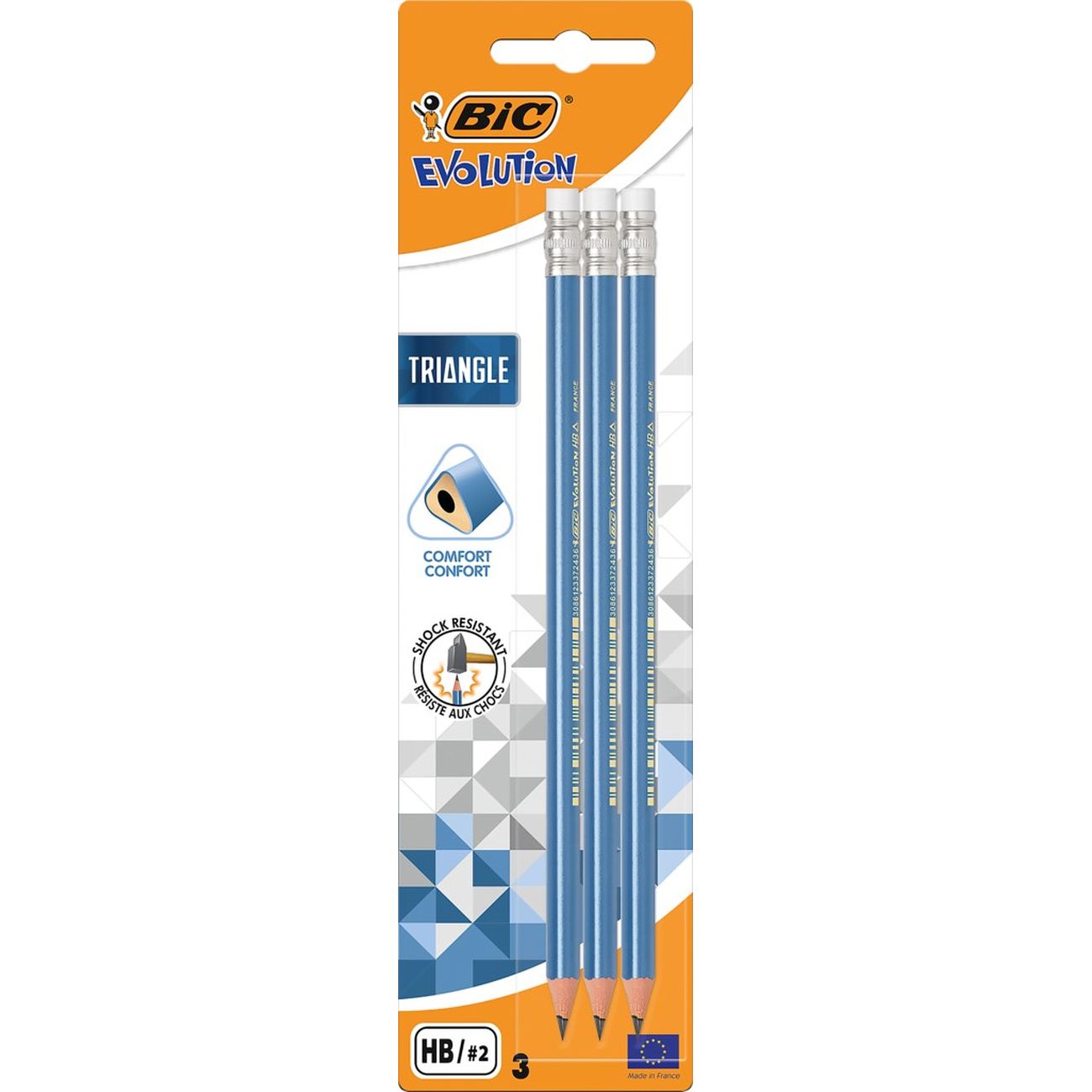 Набор карандашей Bic Evolution Triangle 3шт (964848) фото