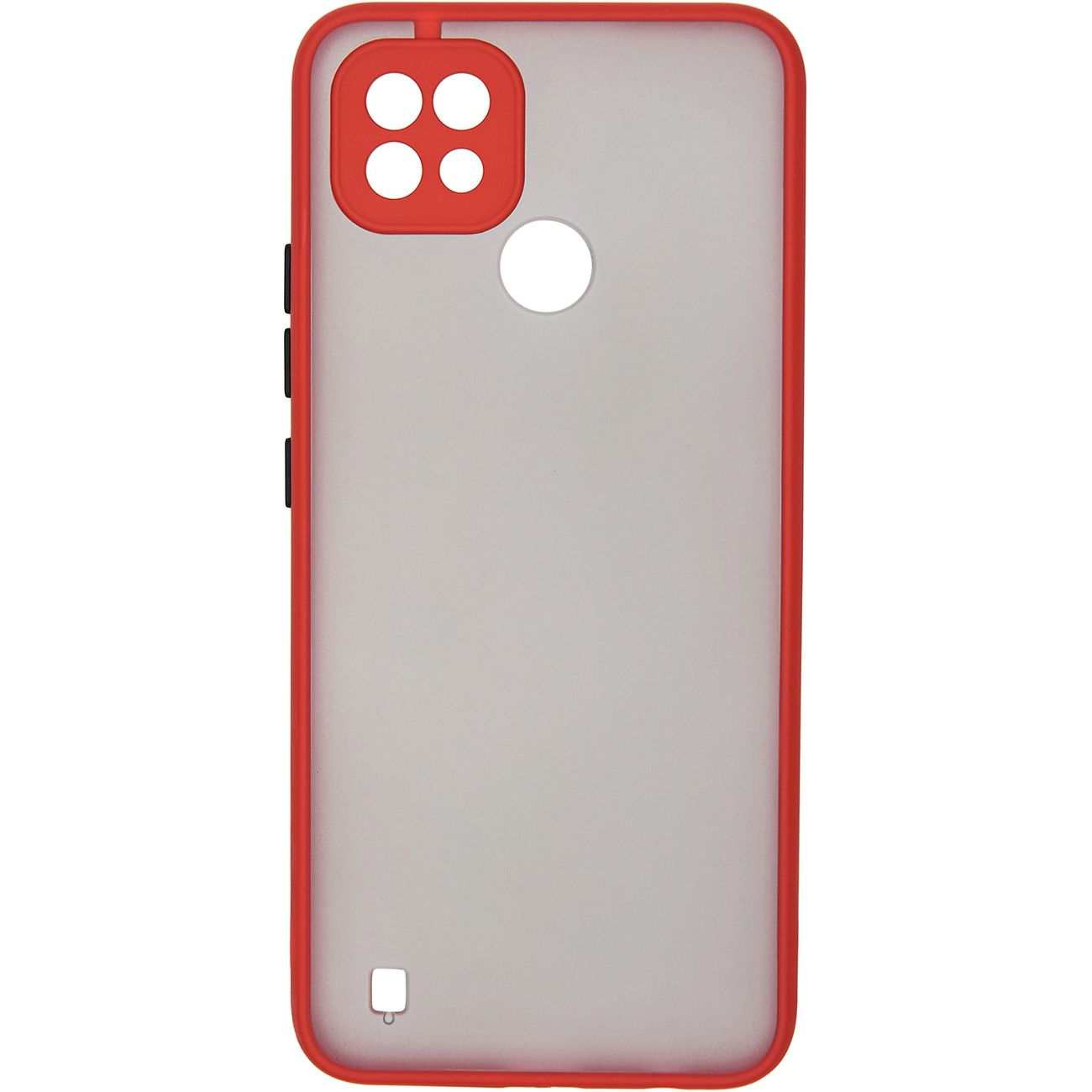 Чехол Carmega Realme C21 (2021) Frost красный фото